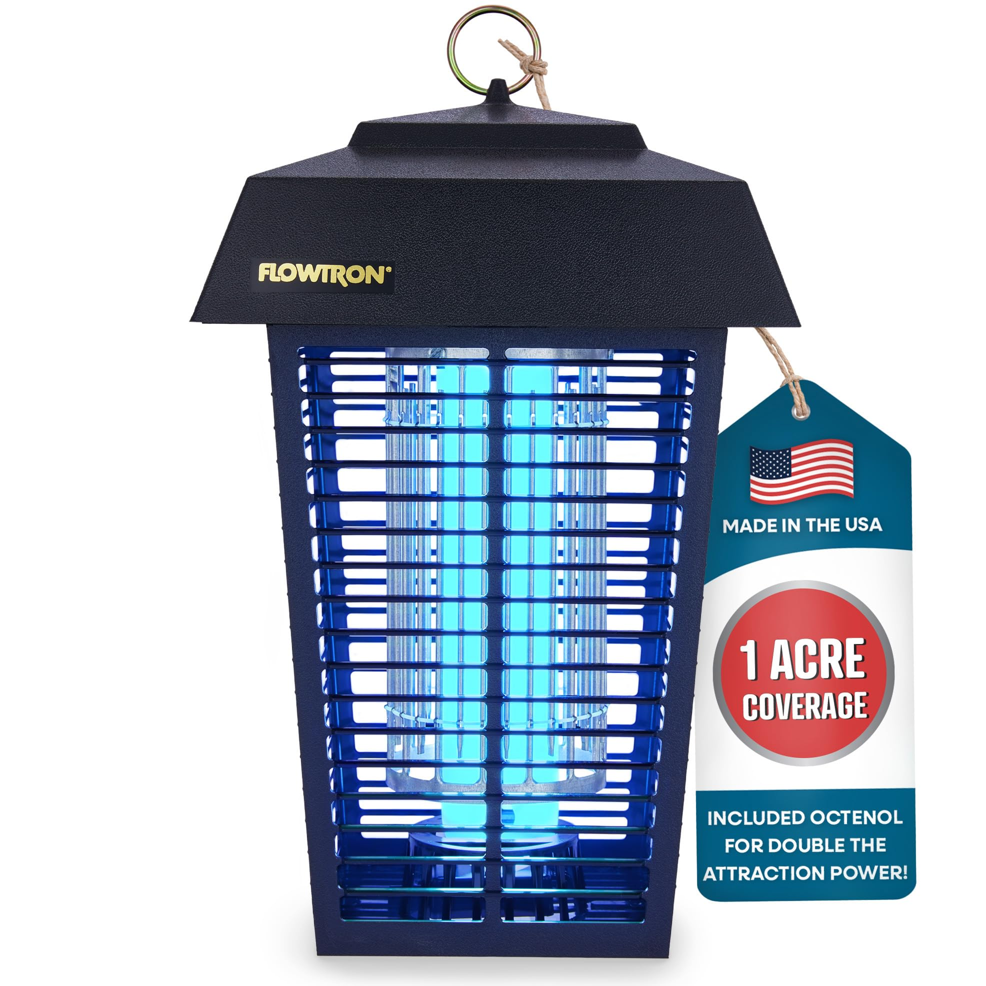 Flowtron BK-40D black lantern-style bug zapper